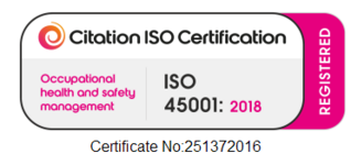 ISO 45001:2018 occupational health and safety management registered